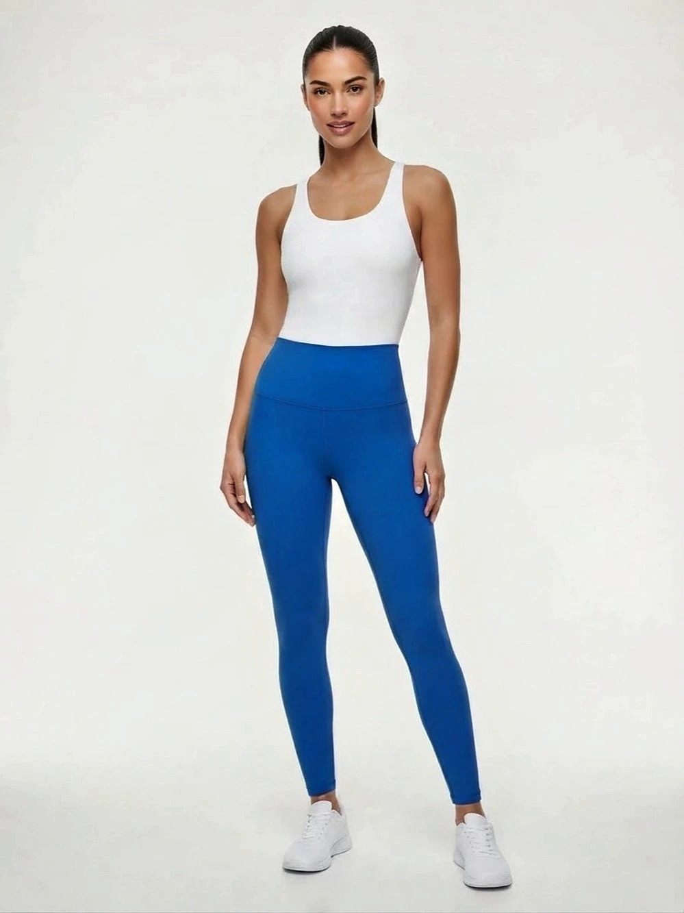 Tna by Aritzia Royal Blue Butter High-Waisted Leggings Activewear Size S Yoga